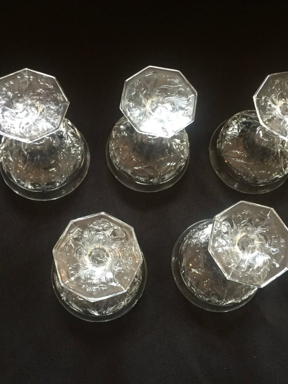 Vintage Champagne Coupe Glasses Set of 5 MCM - Picture 3 of 7